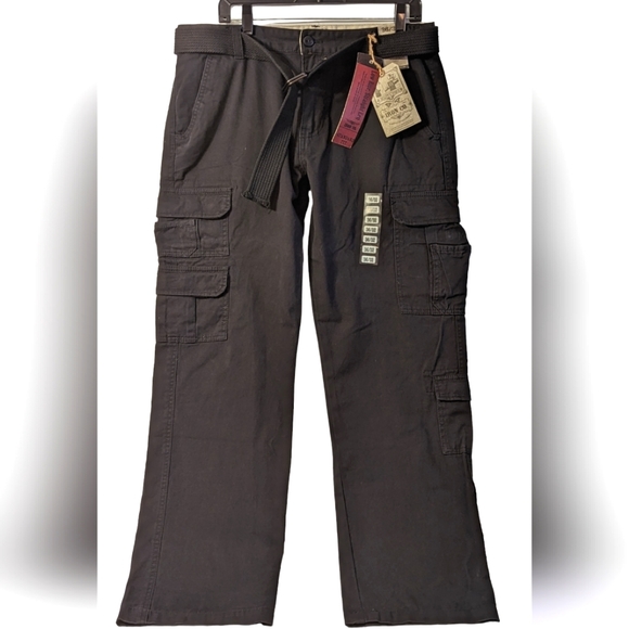 Iron co Other - Iron co Black Jeans Cargo Pants With Belt Size 36W/32L #64